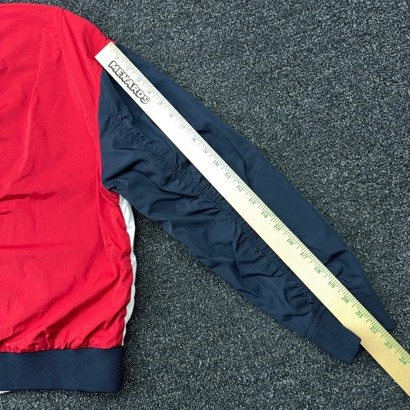 Tommy Hilfiger Mens Colorblock Bomber Jacket Red White Navy J9AJ0451 XL NWT